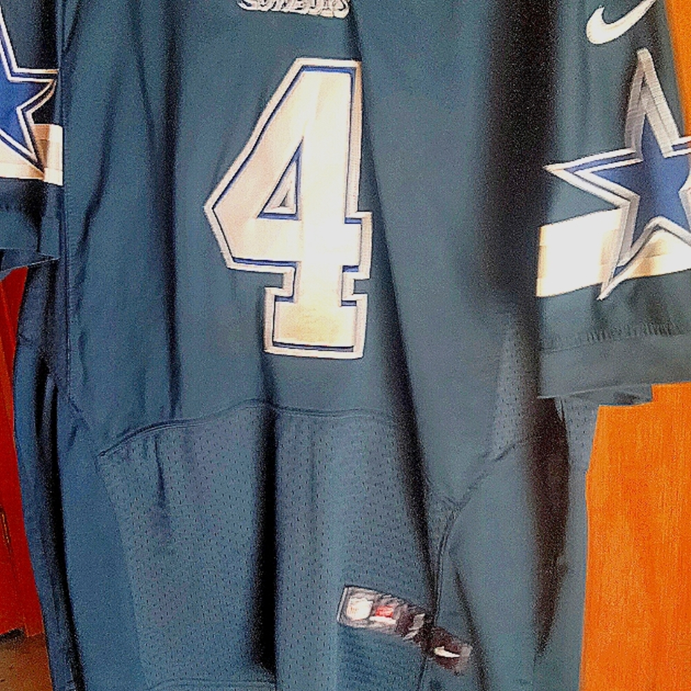 Dak Prescott Official Nike Blue Jersey #4